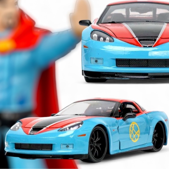 Marvel Avengers Doctor Strange 2006 Chevrolet Corvette Z06 Die-Cast Car & Figure - Picture 1 of 14
